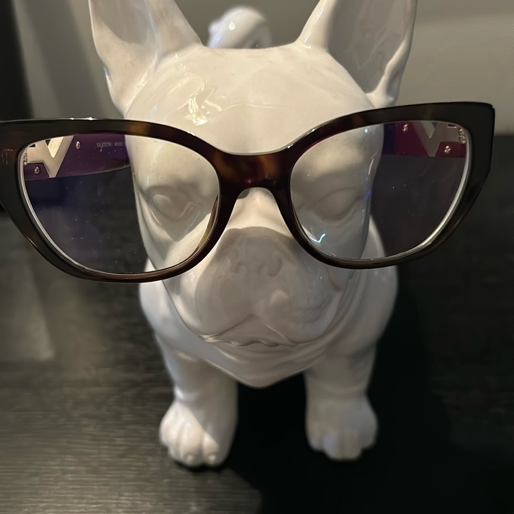 Valentino Women's Eyeglasses VA3037 5002 Full Rim Cat Eye Rockstud Havana 54mm P